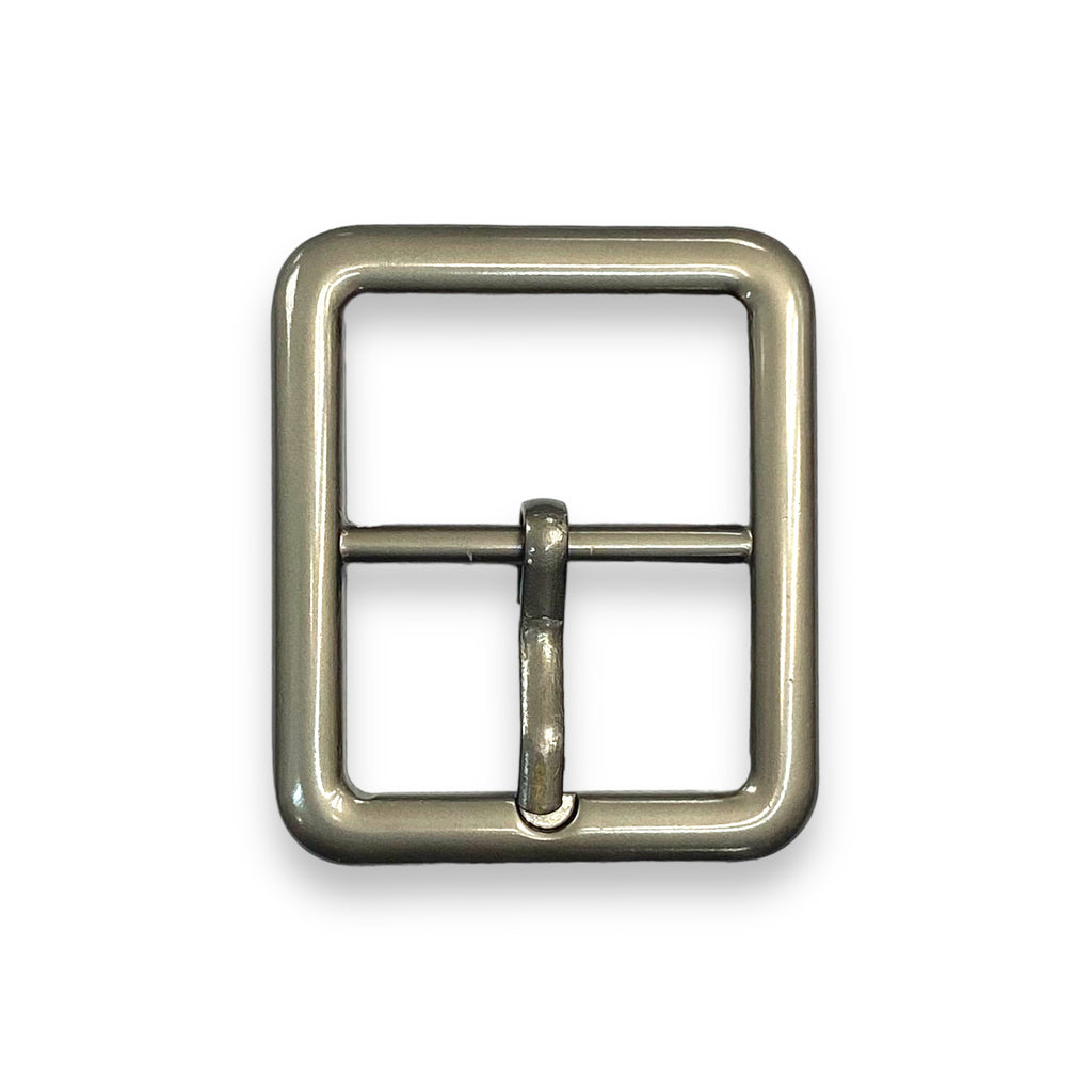 1" Centre Bar Buckle - Pewter