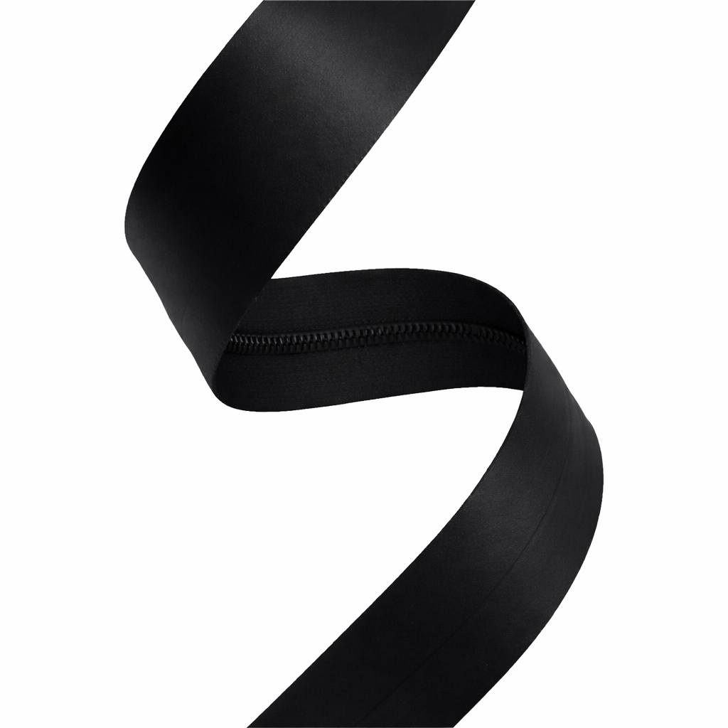 Ykk Aquaguard #3 Coil Zipper Waterproof Matte/Smooth Finish - Black (By the Yard)