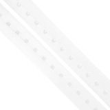Cotton Hook and Eye Tape - Black, White (By the Yard)