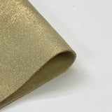 2oz - (1mm) Metallic Cow Suede - Gold (per square foot)