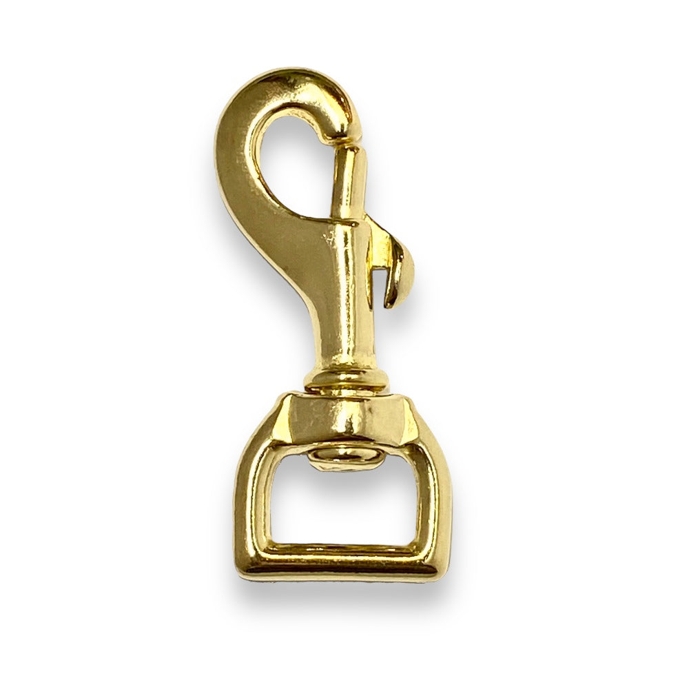 3/4" Solid Brass Bolt Swivel Hook
