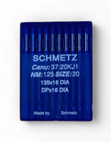 Schmetz 135x16 Leather Point Needles for Walking Foot Sewing Machine - DPx16 DIA