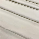 3oz (1.2mm) Firm Flat Grain Cow Leather - Off White (per square foot)