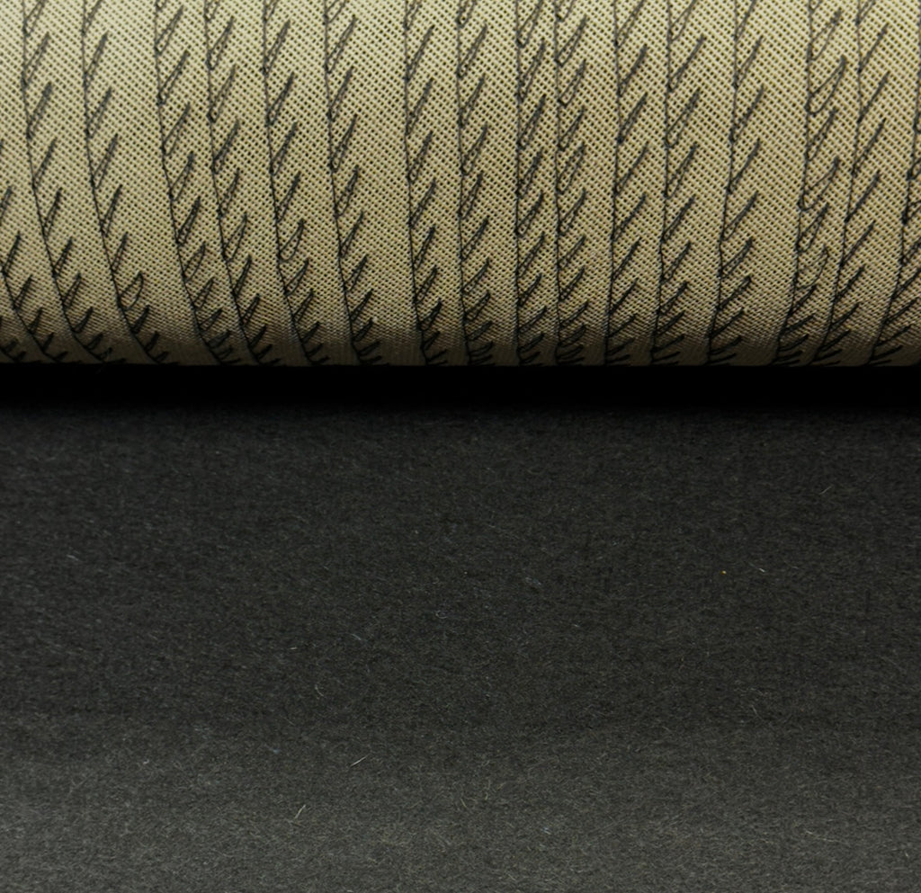 Undercollar Wool and Linen Canvas Interfacing - black- 36" wide (By The Yard)