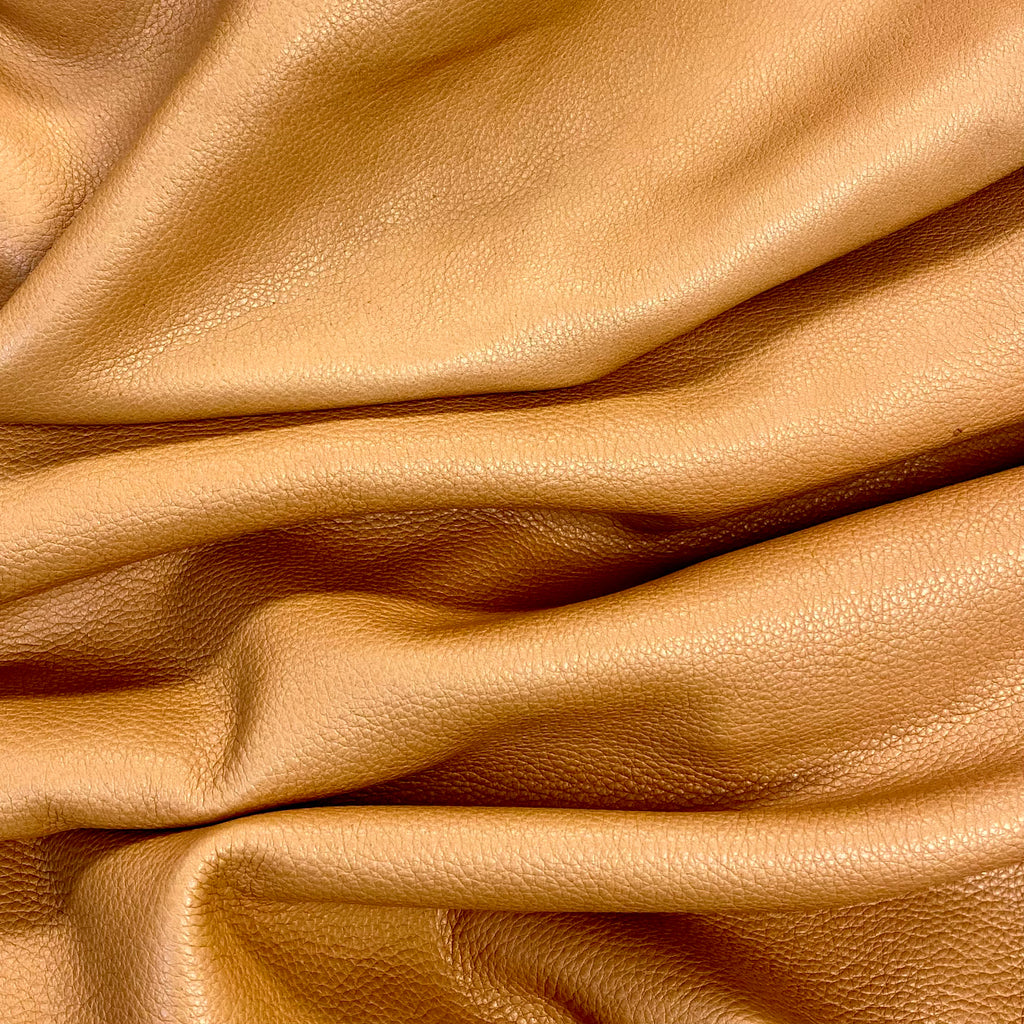 4oz (1.8mm) Cow Leather - Tan Colour (per square foot)