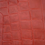 2oz (1.1mm) Red Broad Scale Reptile Embossed Cow Leather (per square foot)