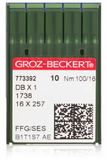 GROZ-BECKERT Industrial Sewing Machine Needles Ballpoint SES - DBx1, 16x257, 16x231 (10pcs Pack, 100pcs Box)