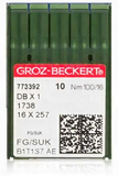 GROZ-BECKERT Industrial Sewing Machine Needles Ballpoint SUK - DBx1, 16x257, 16x231 (10pcs Pack, 100pcs Box)