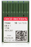 GROZ-BECKERT Industrial Sewing Machine Needles Ballpoint SUK - DBx1, 16x257, 16x231 (10pcs Pack, 100pcs Box)