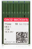 GROZ-BECKERT Industrial Sewing Machine Needles - DBx1, 16x257, 16x231 (10pcs Pack, 100pcs Box)