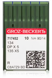 GROZ-BECKERT Industrial Sewing Machine Needles - DPx5, 135x5, 134 (10pcs Pack, 100pcs Box)
