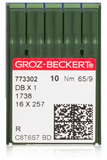 GROZ-BECKERT Industrial Sewing Machine Needles - DBx1, 16x257, 16x231 (10pcs Pack, 100pcs Box)