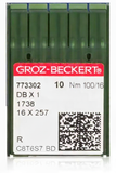 GROZ-BECKERT Industrial Sewing Machine Needles - DBx1, 16x257, 16x231 (10pcs Pack, 100pcs Box)