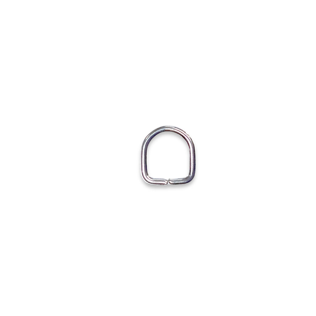 3/8" Elongated D-Ring Nickel Plated unwelded