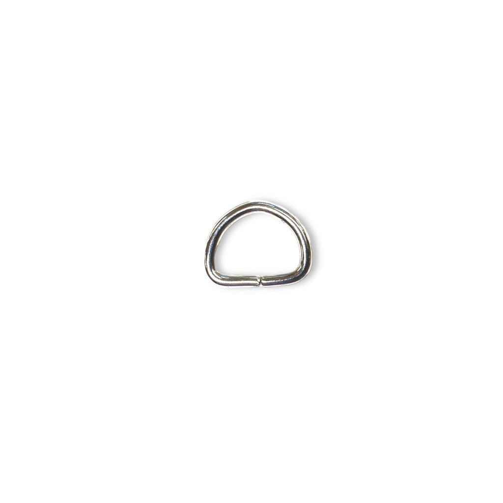 1/2" D-Ring Nickel Plated unwelded