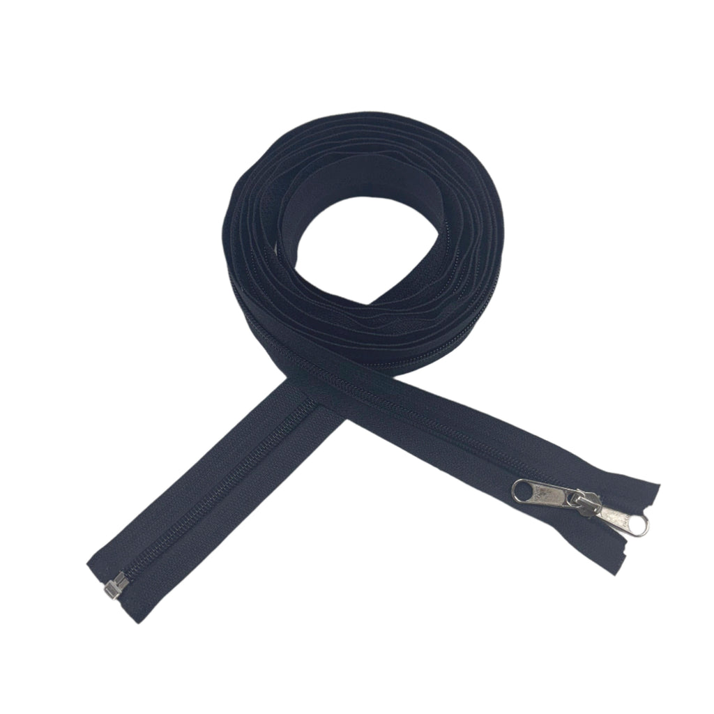 ZIPLON #5 Coil One-Way Sleeping Bag Zippers - Black (2 Sizes)