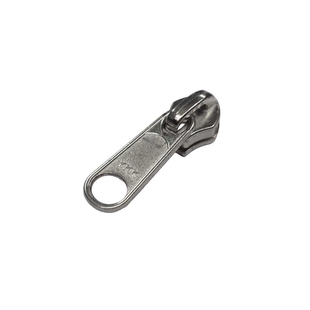 YKK #8 Coil Non-Lock Long Tab Slider - Nickel