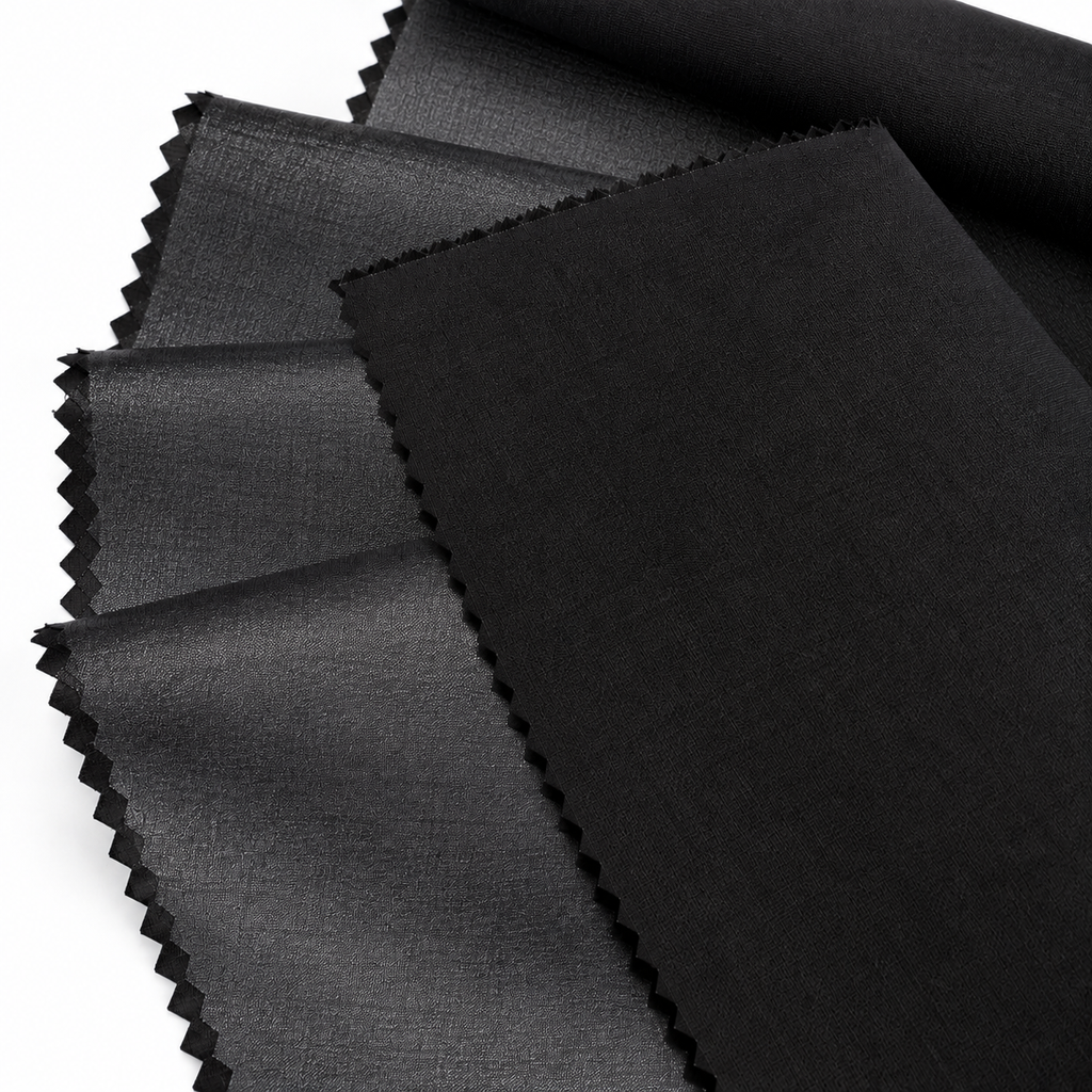 Shirt Collar Fusible Interfacing - Black 45" Wide (By The Yard)