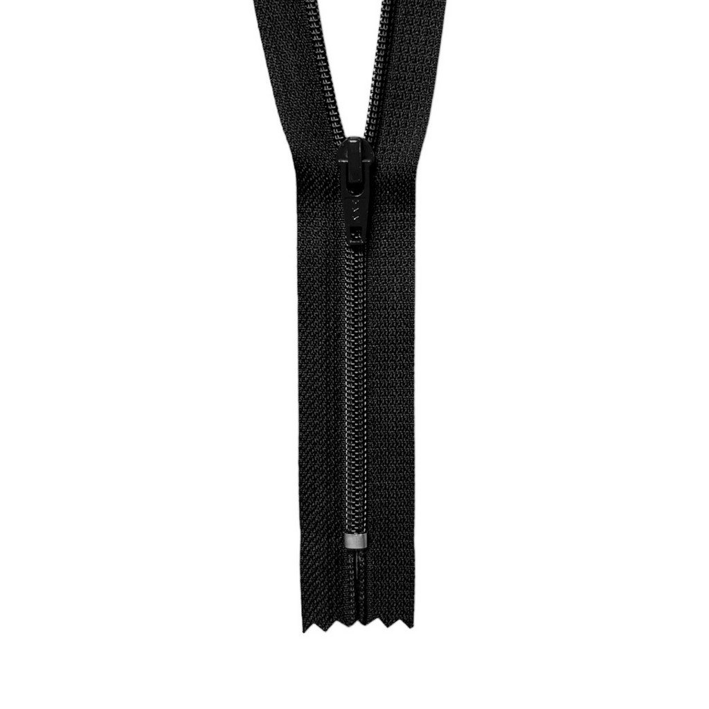 YKK #4.5 Nylon Coil Closed-End Zippers - Black