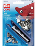 PRYM 8mm Mini S-Spring Snaps with Tool (10 pack)