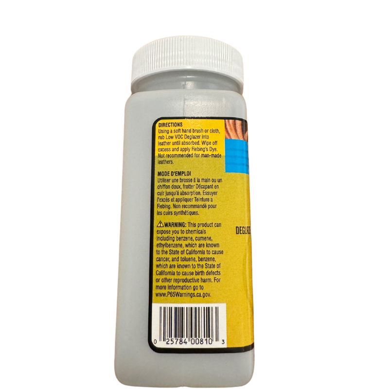 Fiebings Deglazer Per Cuoio - Rimuove Finiture E Grassi, 4 Oz, Trasparente - Foto 13