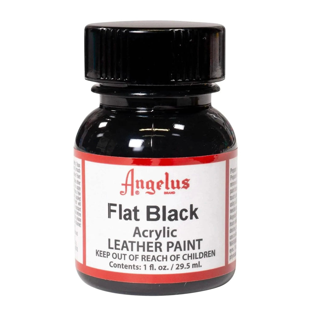 ANGELUS Leather Paint 1oz - Flat Black (New)