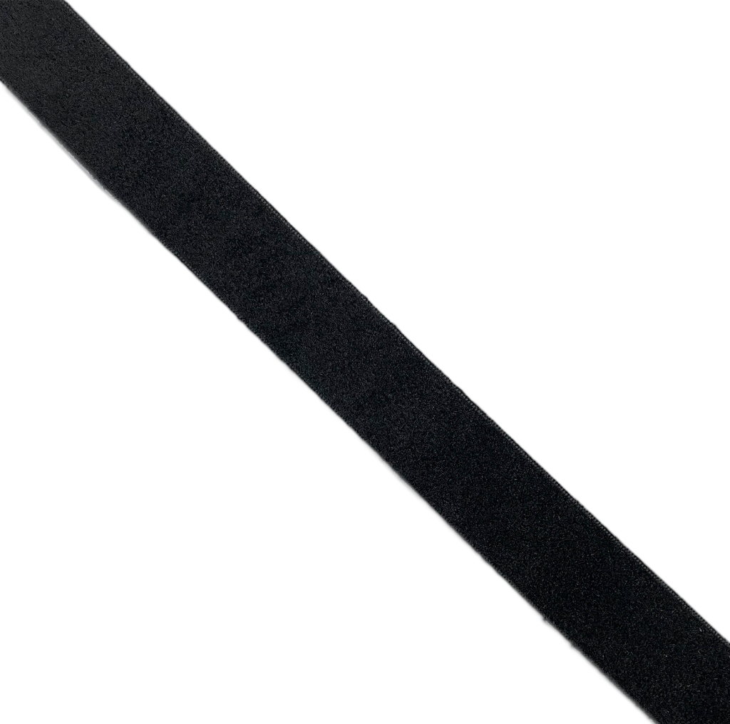 5/8" Black Velvet Plush Sew-On Tape / Ribbon / Trim (By the Yard)