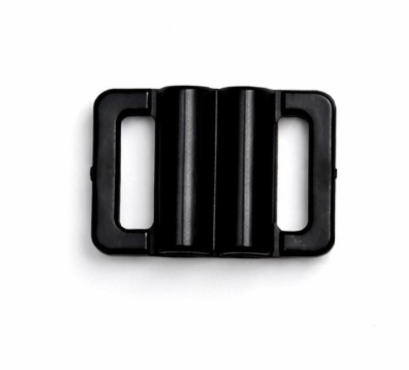 1/2" Plastic Bra Buckle Closure - Black