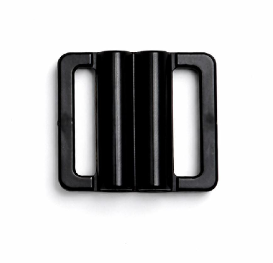 1" Plastic Bra Buckle Closure - Black