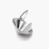 14mm Silver Wide Cone Studs, 2 Prong (40-pack, 500-pack)