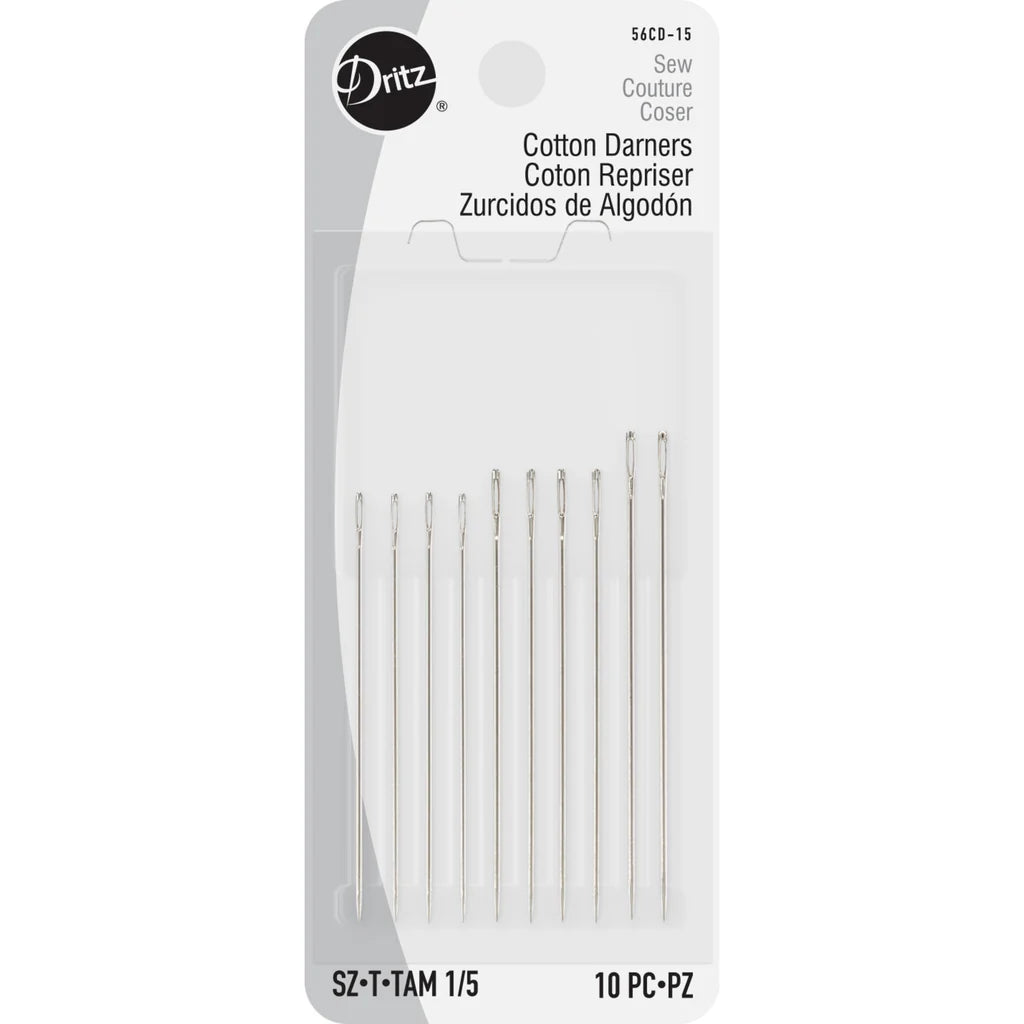 Dritz Cotton Darners Needles 10pcs -  Size 1/5