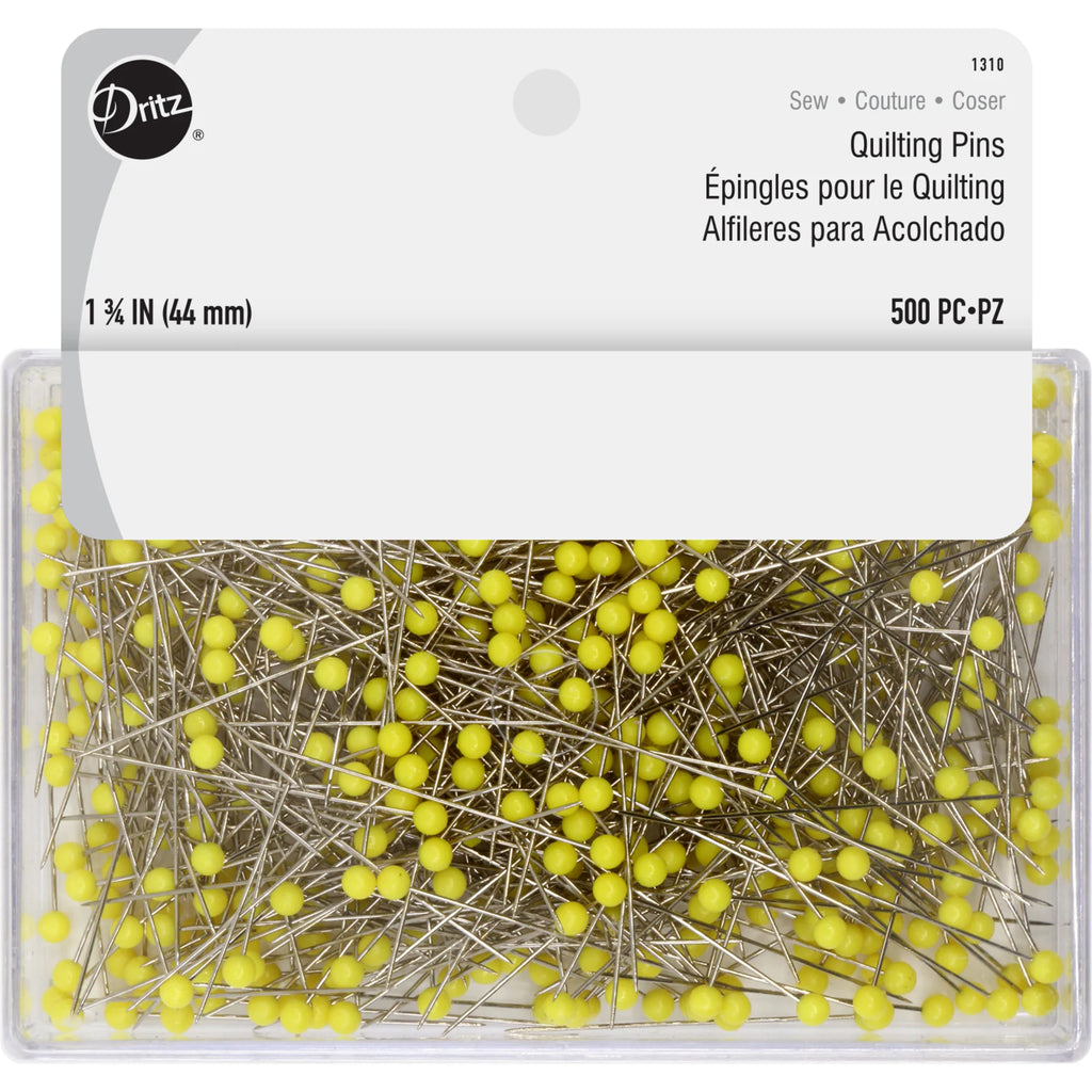 Dritz 1.75" Quilting Pins - Yellow (500 pc)