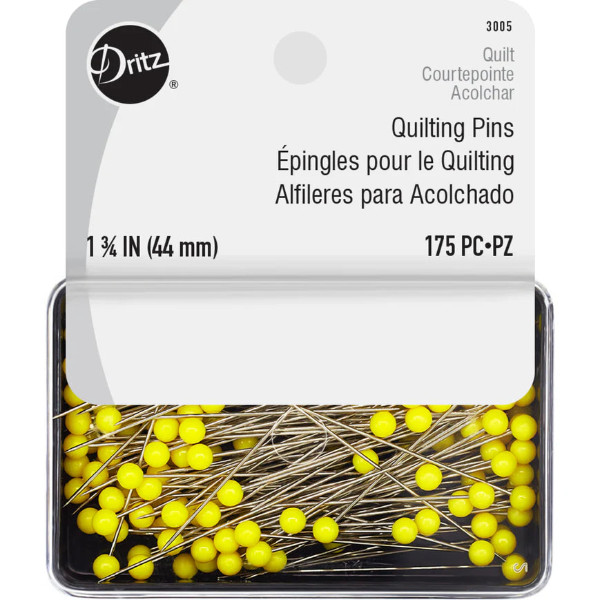 Dritz 1.75" Quilting Pins - Yellow (175 pc)