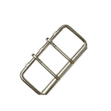 Double Tongue Roller Buckle (Nickel, 3", 4")