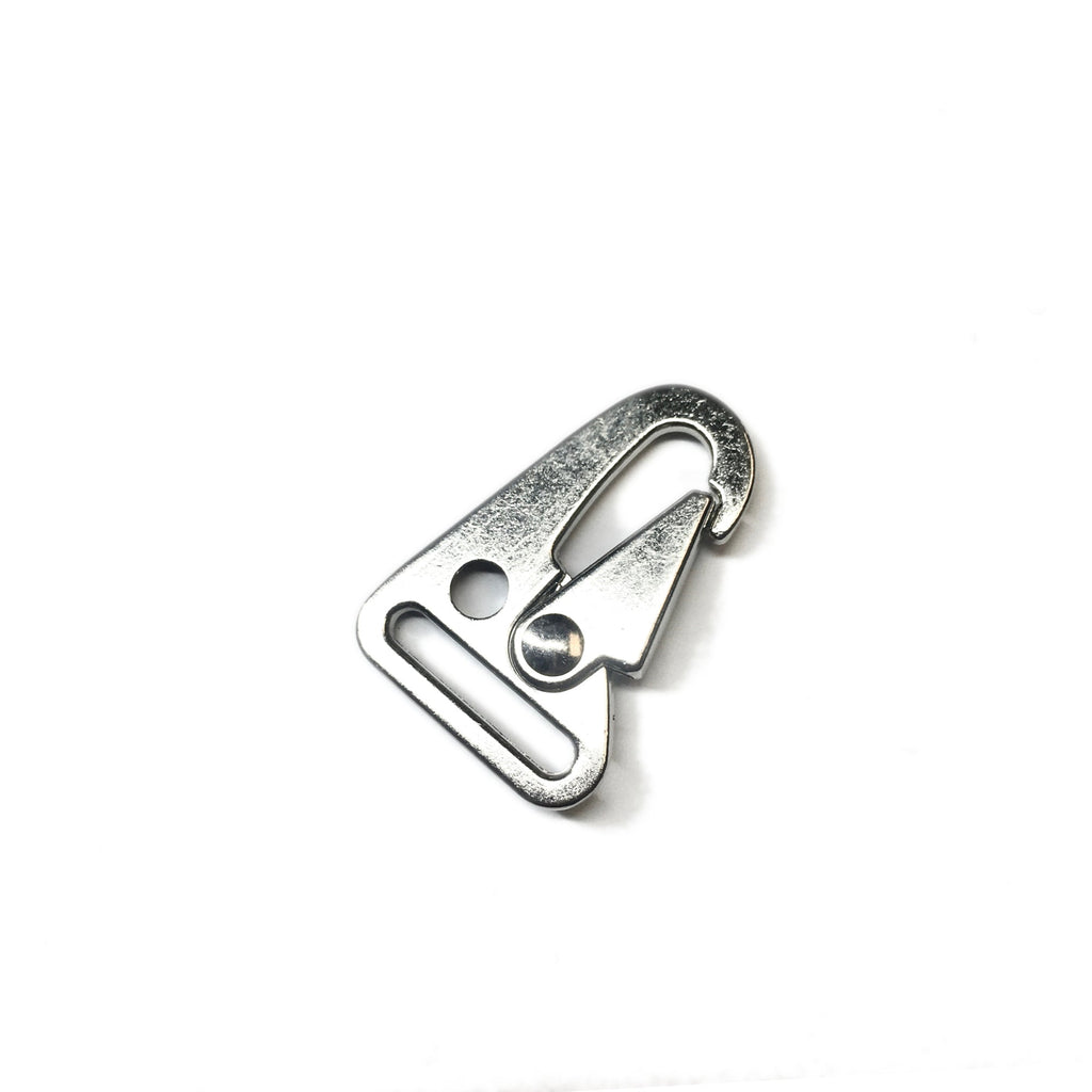 1" Flat Lever Hook - Silver