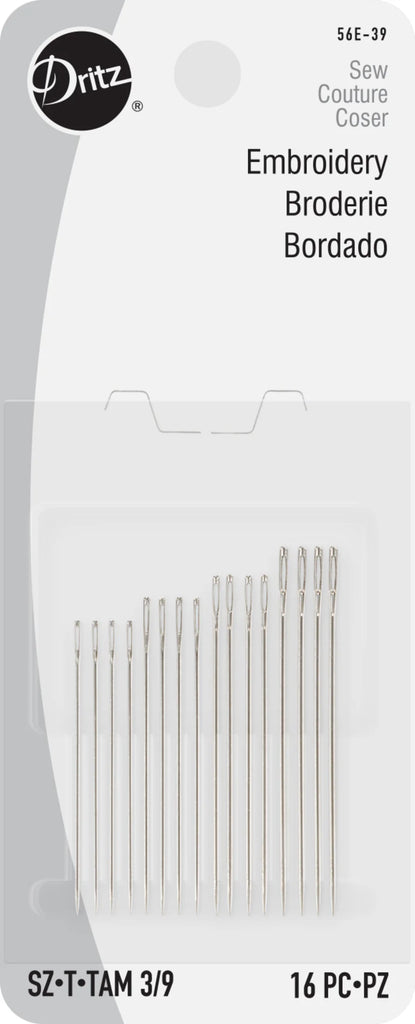 Dritz Embroidery Hand Needles - Size 3/9