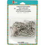 Nickel Safety Pins (2 Sizes)