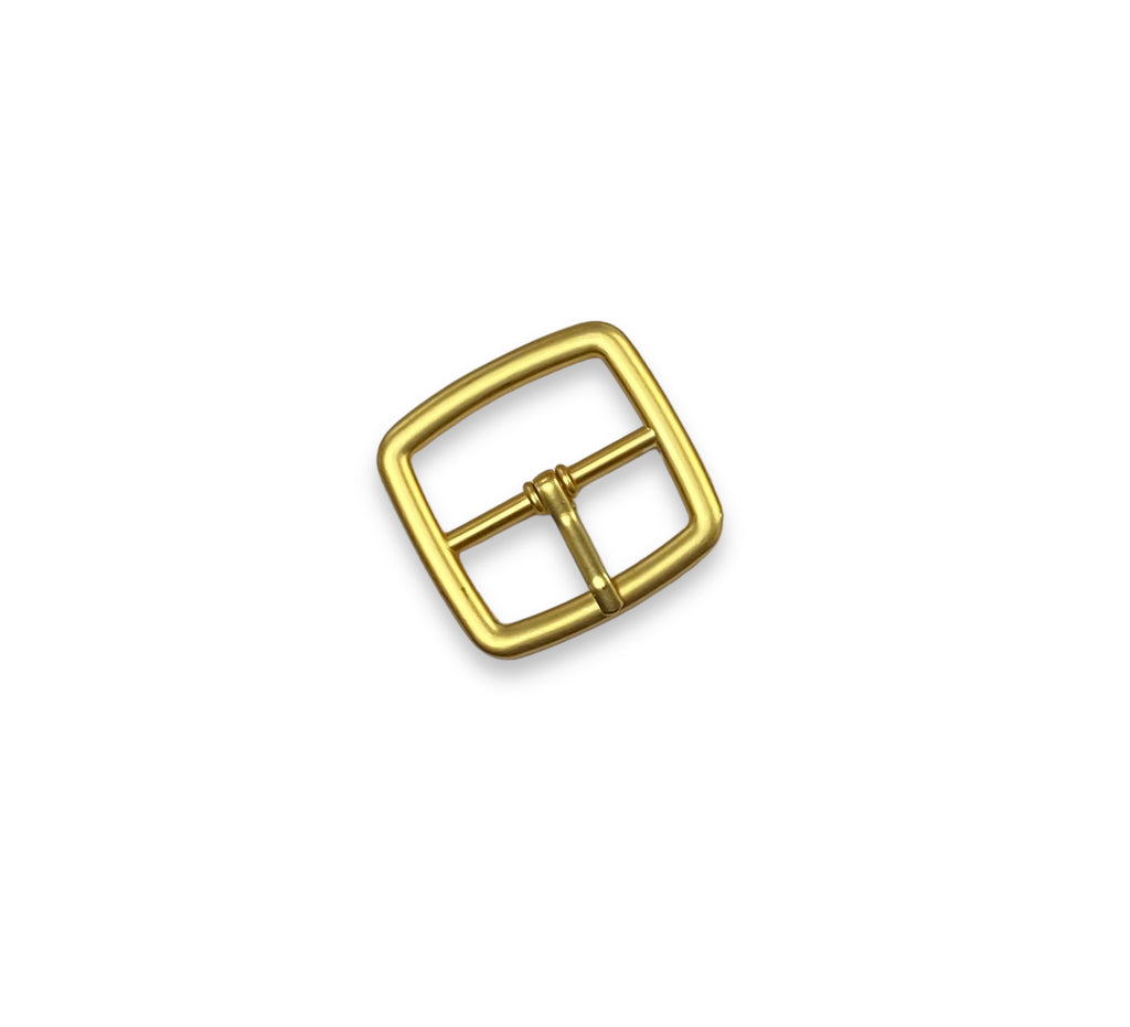 1" Centre Bar Buckle - Frosted Gold