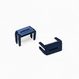 Navy metal bottom stops for #10 zippers, 30-pack