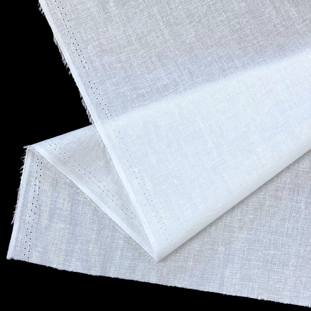 PLANTIONAL Woven Cotton Iron-On Fusible Interfacing, 16.1 inch X 10 Yards  White Medium Weight 100% Cotton Single Sided Interfacing Fabric Iron on