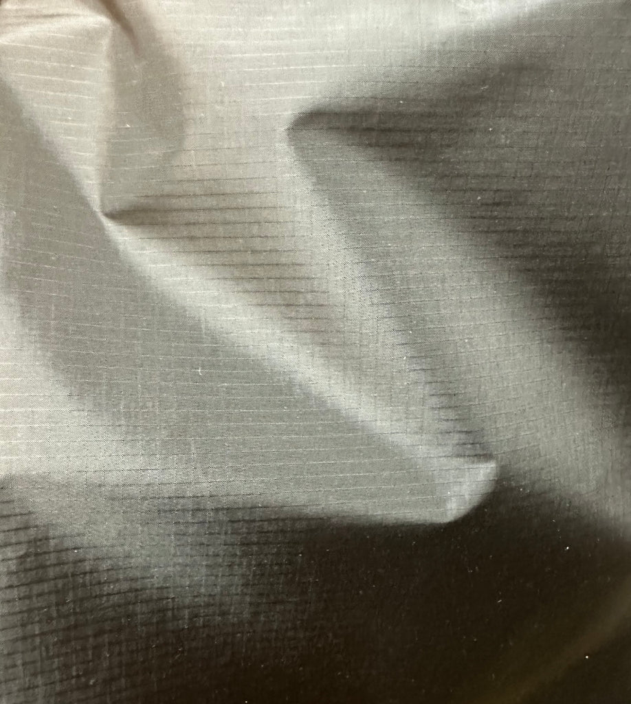 Rip Stop Water Resistant Nylon Fabric - Black