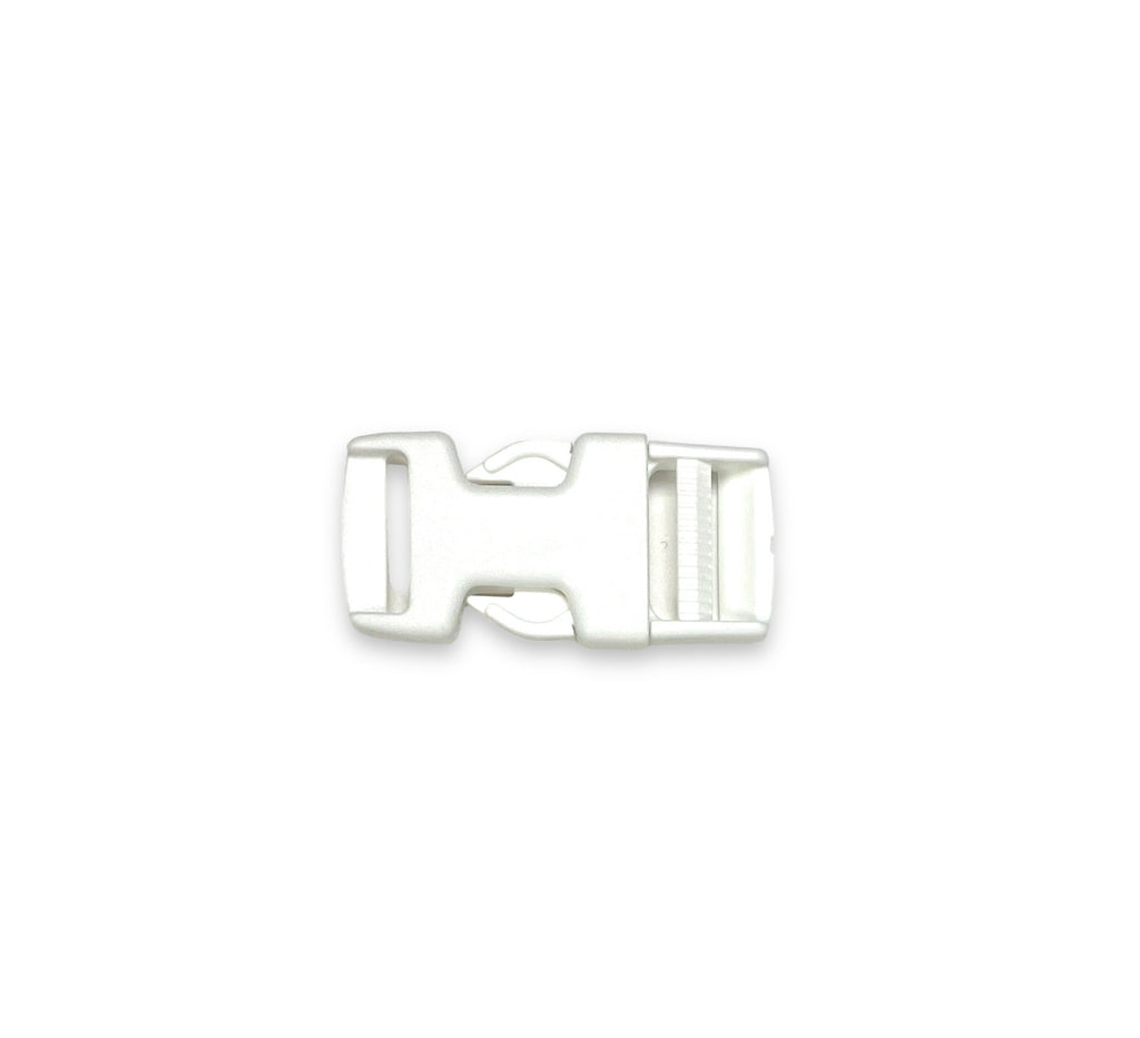 White 3/4" Plastic Side Release Buckle