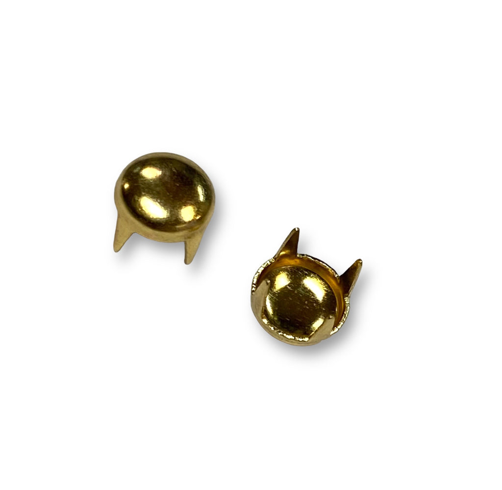 1/4" Small Gold Dome Studs (100-pack)
