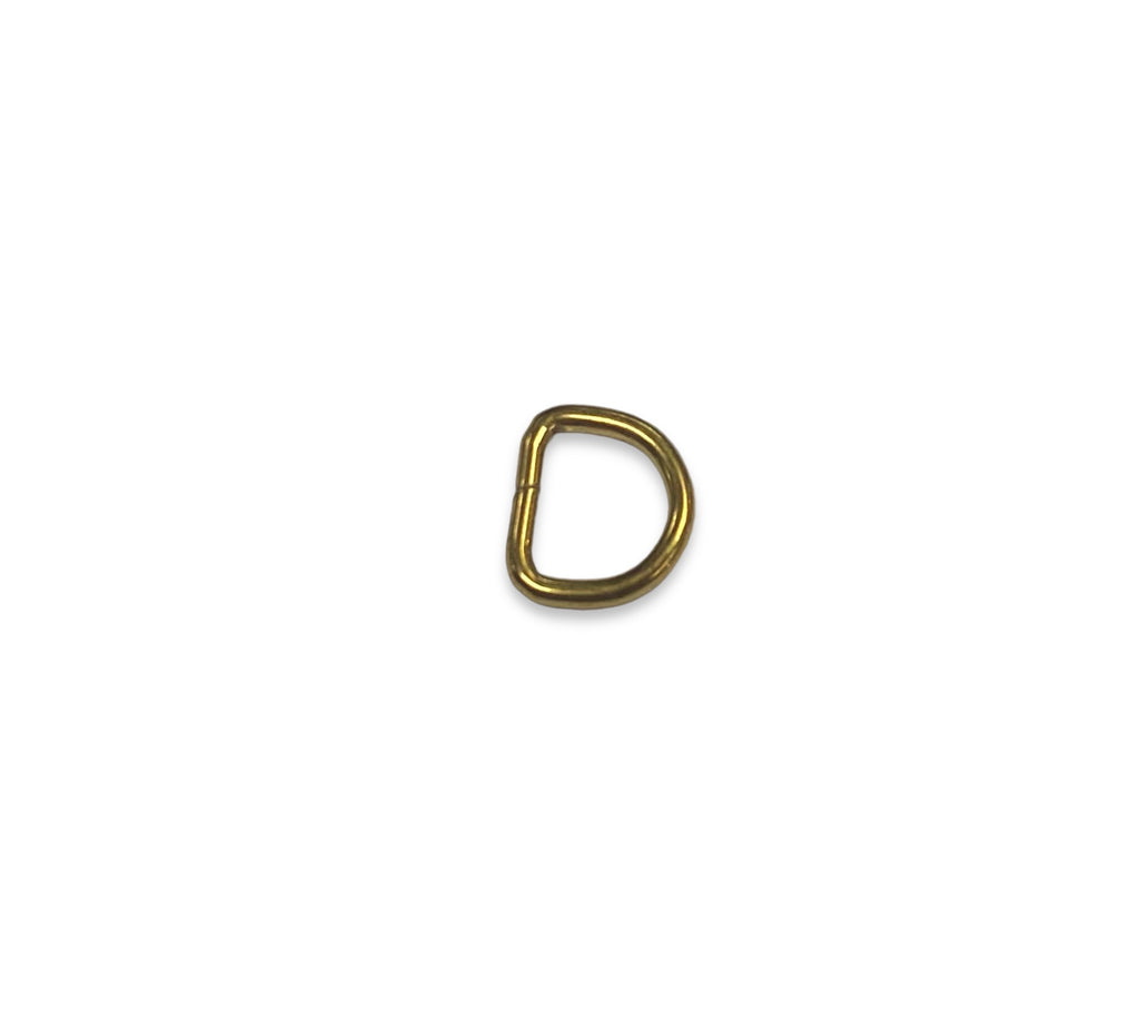 1/2" D-Ring Antique Brass