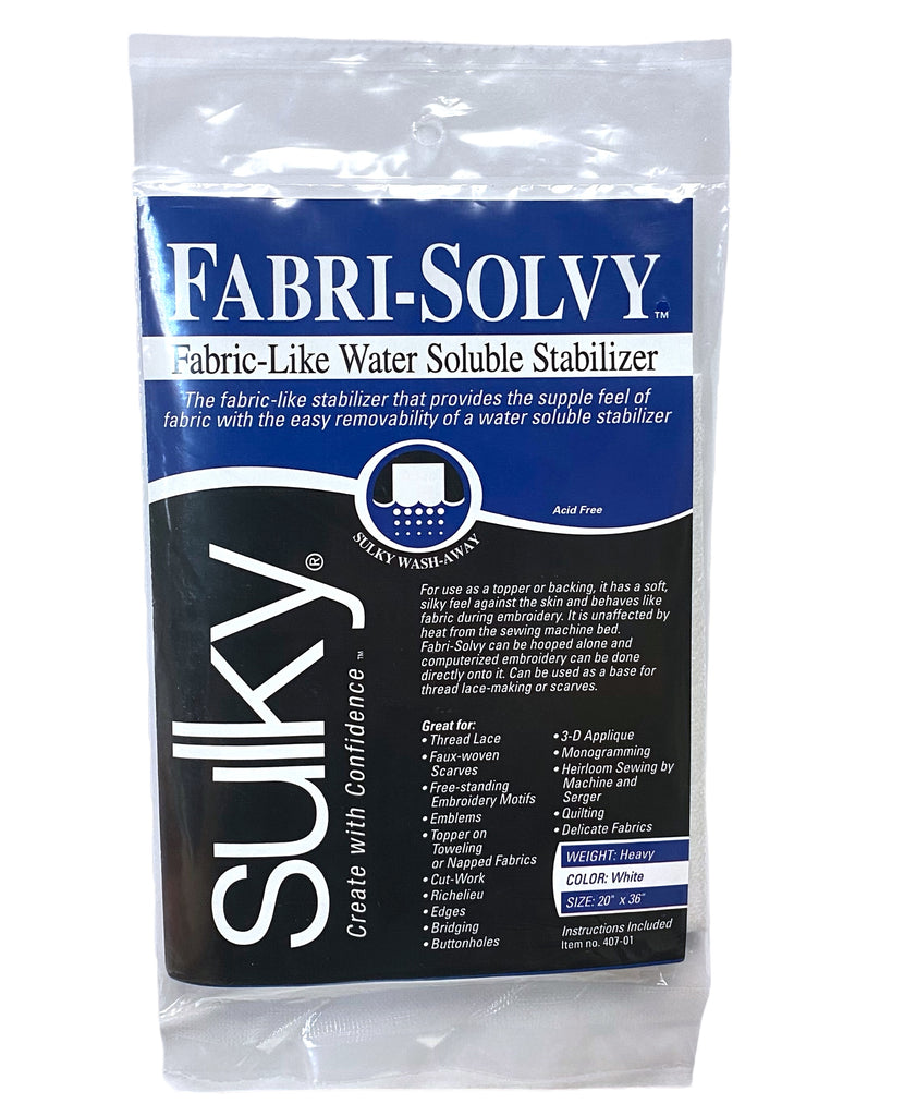 SULKY Fabri-Solvy Water Soluble Stabilizer