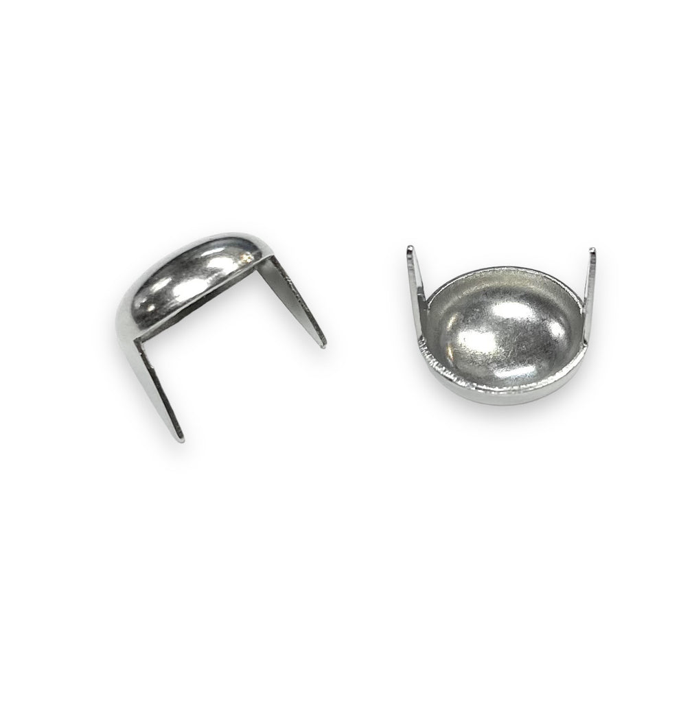 1/2" Nickle Dome Studs with longer prongs