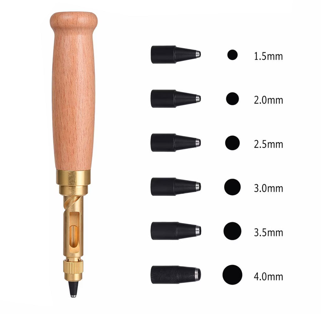 Japanese Style Screw Hole Punch Set