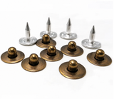 antique-brass jean rivets with silver aluminum tacks