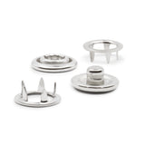 Dritz 11mm Halo Ring Snaps with Tool - Silver (60 sets)
