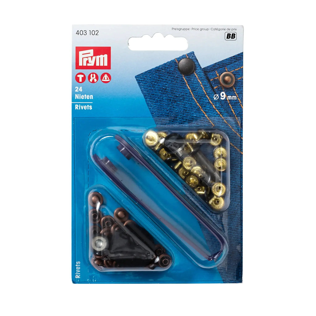 Prym 9mm Rivet Kit (2 Colours)